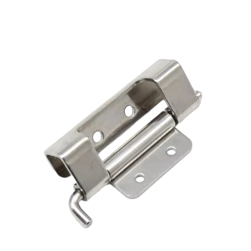 304 Stainless Steel Bending Release Hinge Industrial Machinery Door Hinge 120 Degree Bending Latch Type