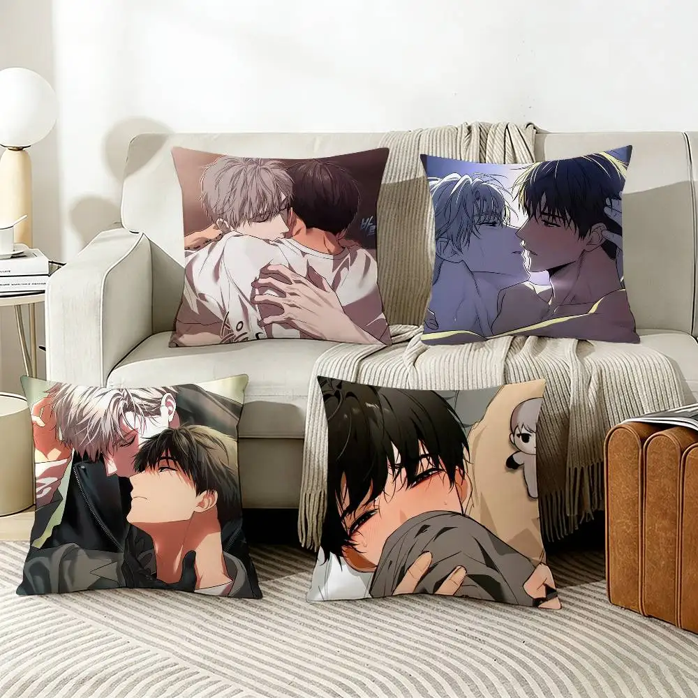 

P-Passion Bl Anime Pillow Case Living Room Sofa Cushion Cover Suitable For Home Bedroom Room Decoration