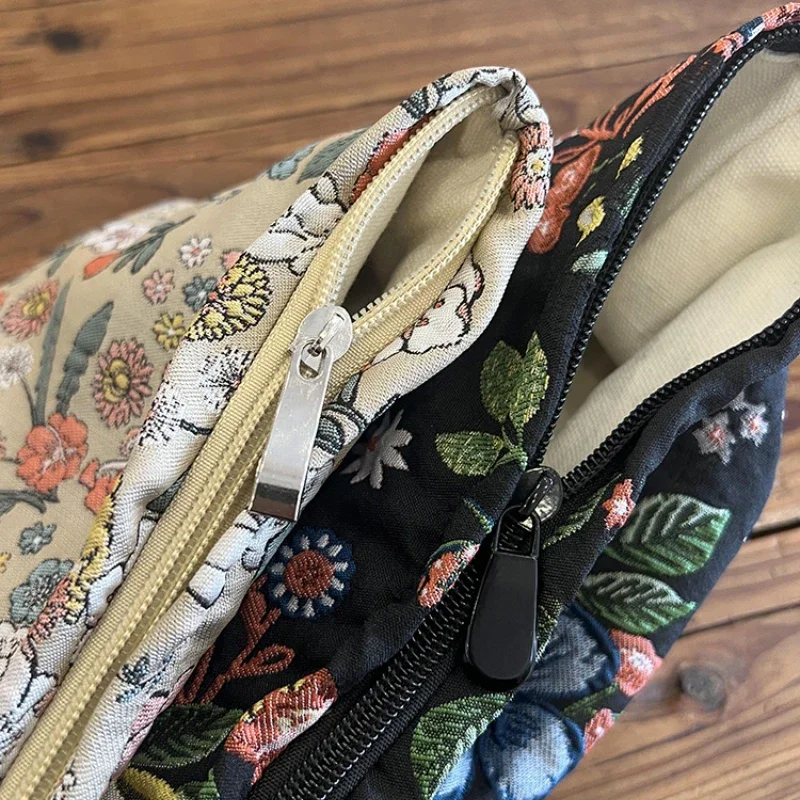 Borsa per il trucco con pochette Jacquard ricamata di nuova moda borsa per cosmetici borsa da viaggio per prodotti per la cura della pelle borsa per il trucco