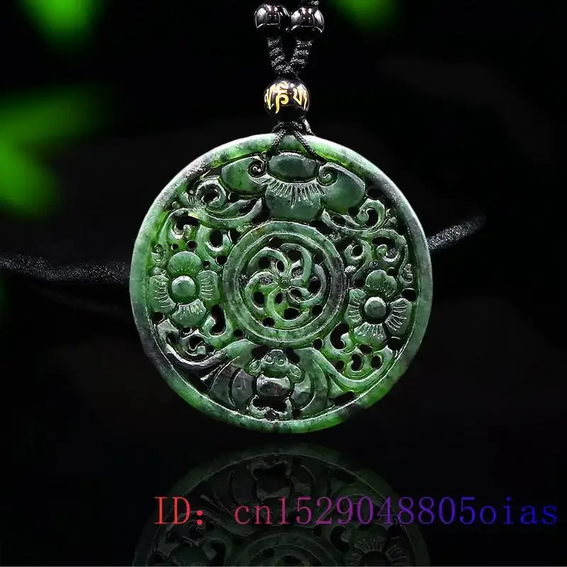 

Jade Bat Pendant Fashion Carved Charm Gifts Jewellery Chinese Necklace Natural Black Green Amulet