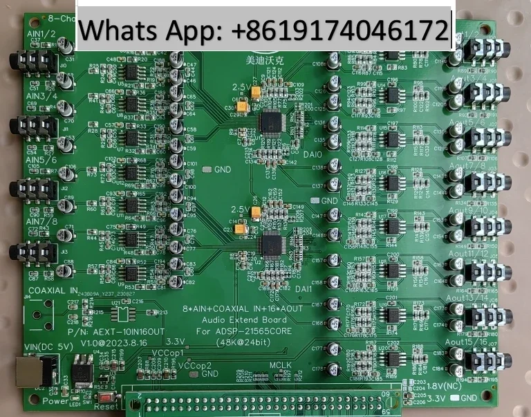 ADSP-21565, 2156921593 development board (10 in 16 out)