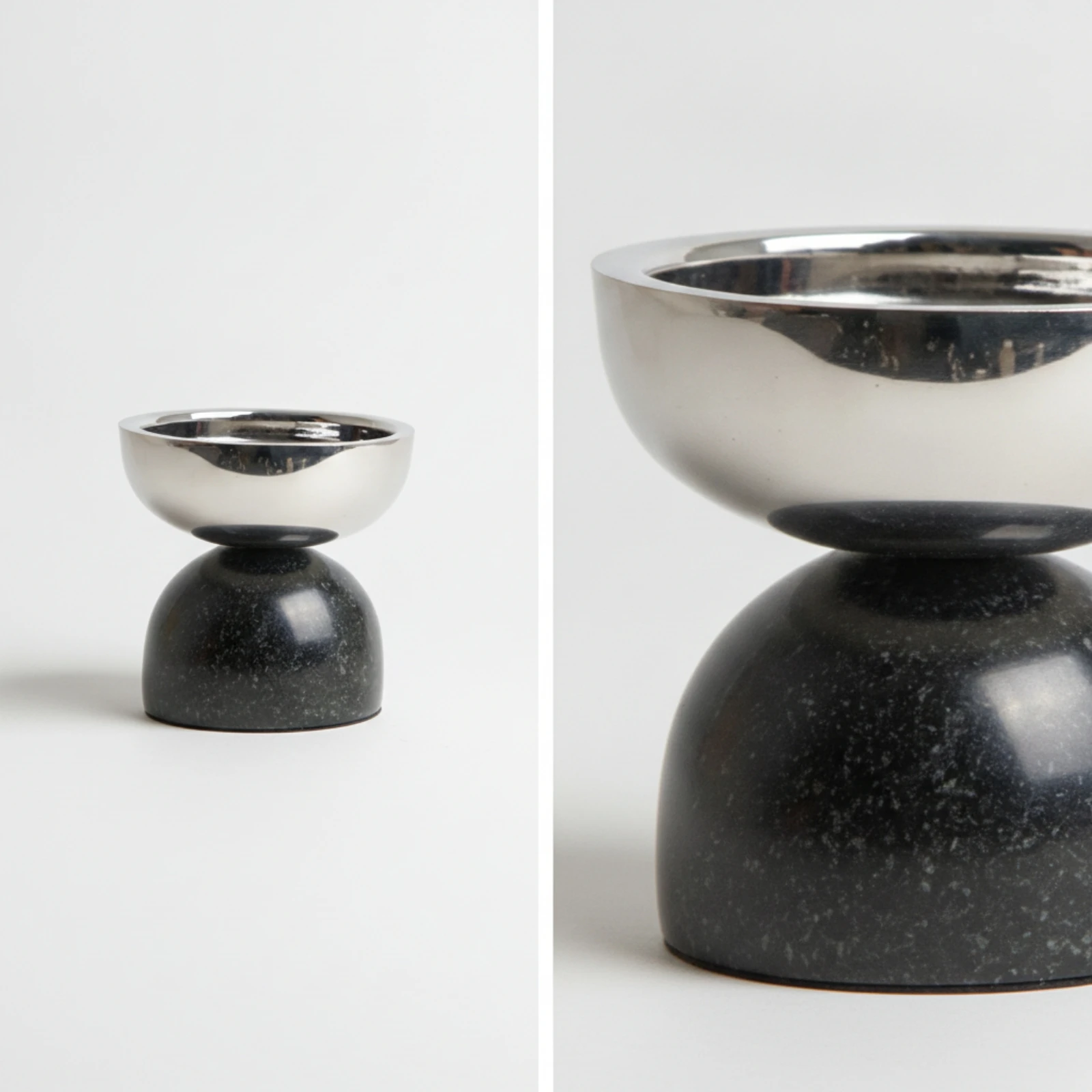 Marble Candle Holder Modern Sculptural Candle Holder Decor Minimalist Compact for Home Decorators, Table Styling, Living Room
