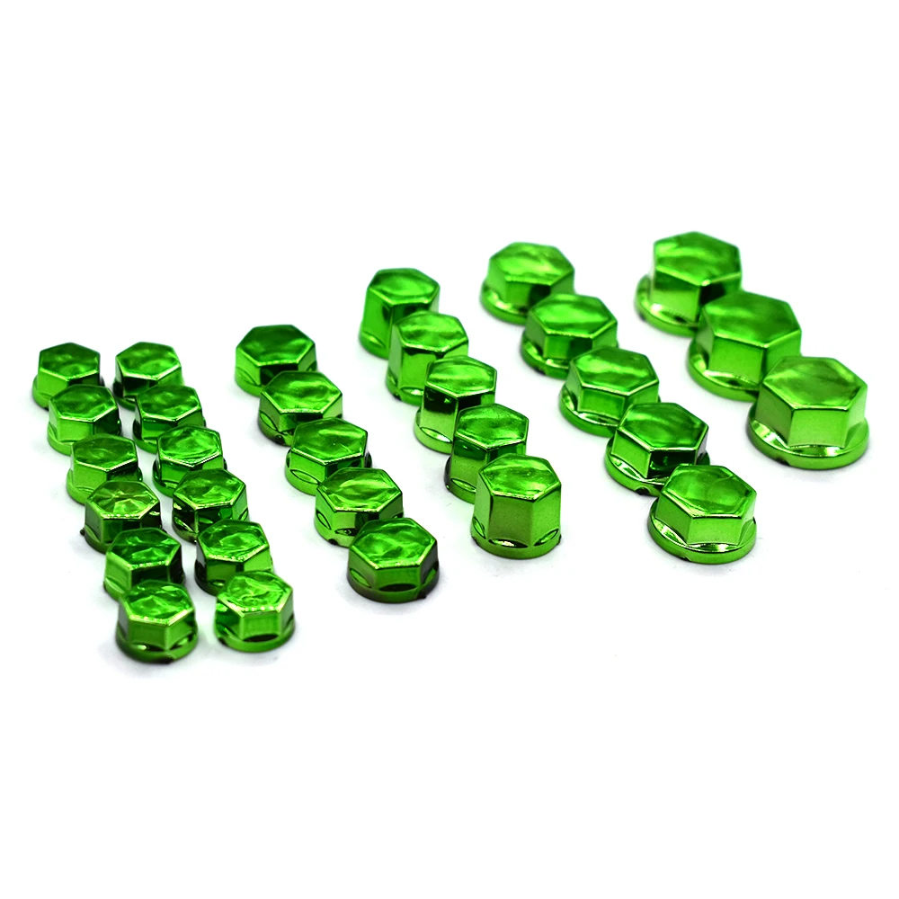 Universal 30PCS motorcycle modeling plating nut decorative screw cap For KAWASAKI Z250 Z300 Z650 Z750 Z800 Z900 Z1000 ER-6F ER6N