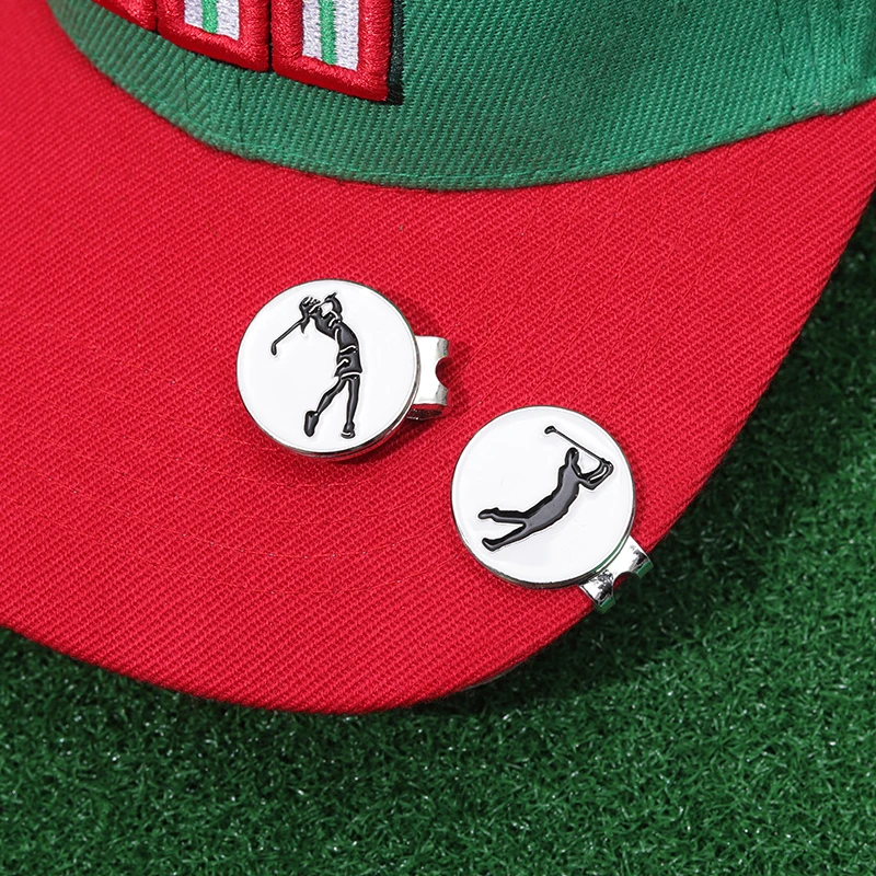 Golf Hat Clip With Magnetic Golf Baskball Cap Clips Mark Golf Removable Metal Golf Marker Badge Fashion Funny Sport Golfer Gifts