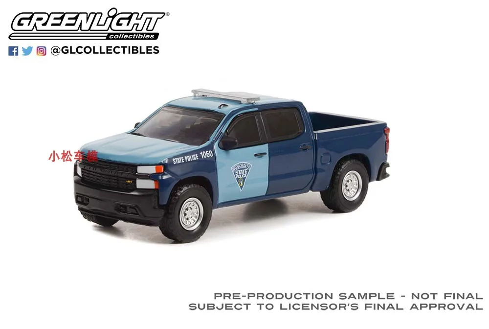 

GreenLight 1:64 2021 Chevrolet Silverado High Simulation Alloy Car Model Collectible Toy Gift Souvenir Display Ornament