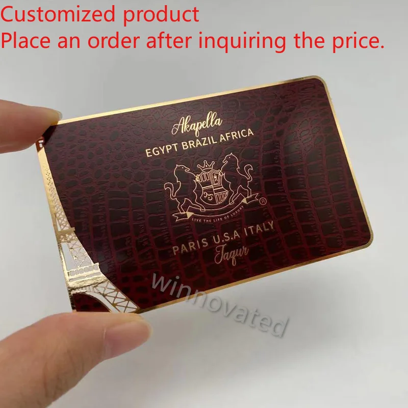 

Customized product 1 mm Business Metal Customizable Cards .8mm