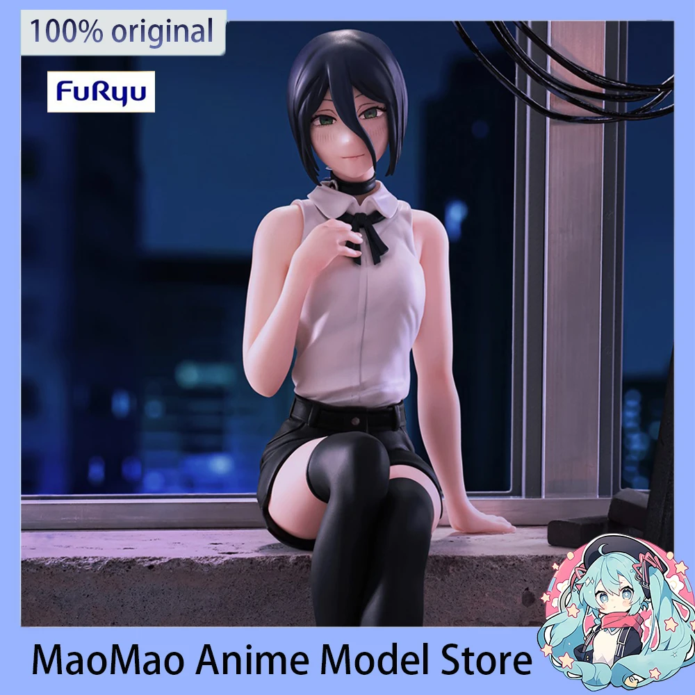 

In Stock Original FuRyu Chainsaw Man : Reze Hen Noodle Stopper Figure Reze Anime PVC Model Collectible Toys Action Figure 15CM