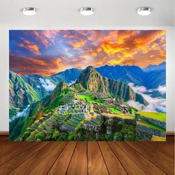 Lost Inca City of Cusco, Peru, Mount Sunrise Tapestry - Peruvian Historic Reserve Decorated wall hangings in living rooms,