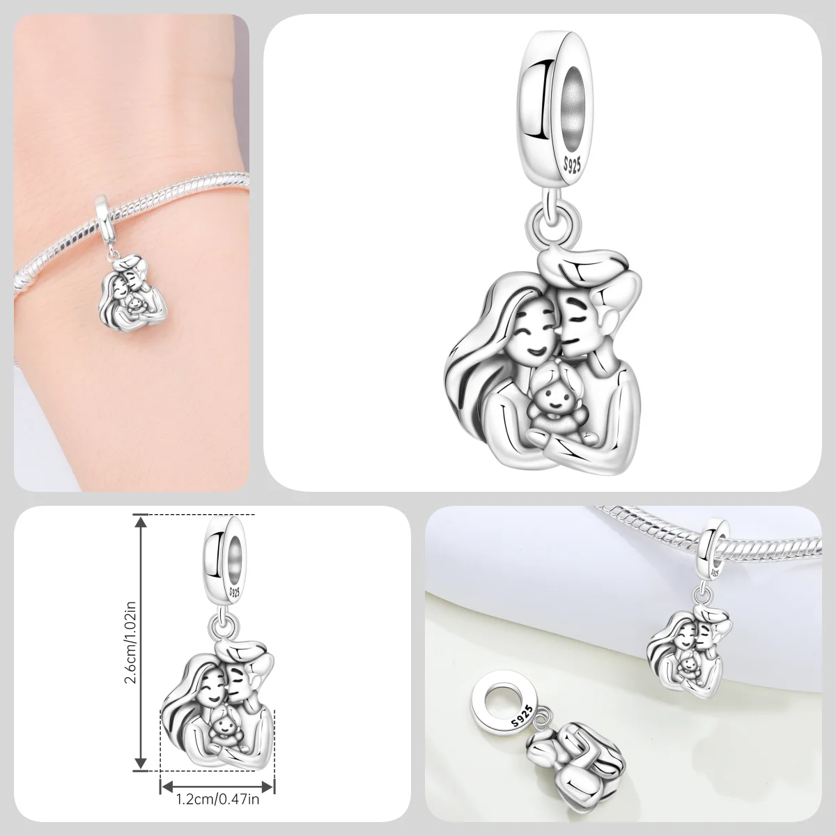 HEIßER 925 Sterling Silber Cartoon Charakter Arzt Krankenschwester Paare Perlen Fit Frauen Armbänder Charms DIY Geburtstag Party Geschenke Schmuck – Detail 4