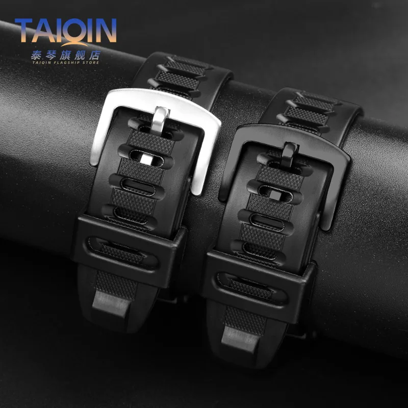 For Casio PRW-1500 PRG-130Y PRG-130 PRW-1500Y PRW-1500 resin silicone Rubber strap 26*18mm PROTREK Sport watchband Men Bracelet