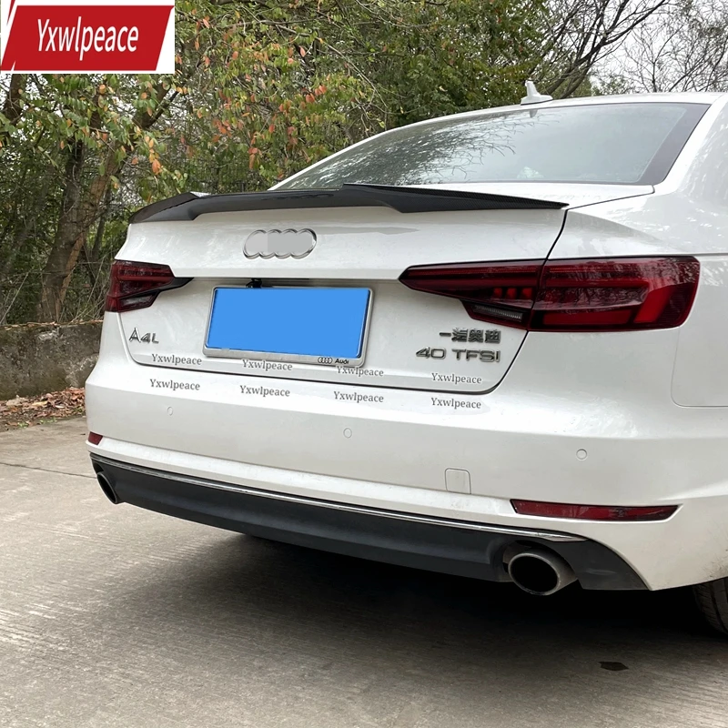 

For Audi A4 B9 2017-2023 M4 Style Spoiler High Quality ABS Plastic Primer Color Rear Trunk Lip Spoiler Body kit accessories