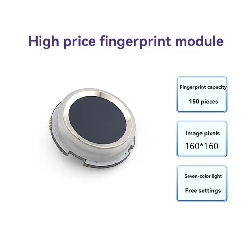 B04B-R502S Fingerprint Module Capacitive Fingerprint Module Sensor Scanner Fingerprint Recognition Module With RGB Light