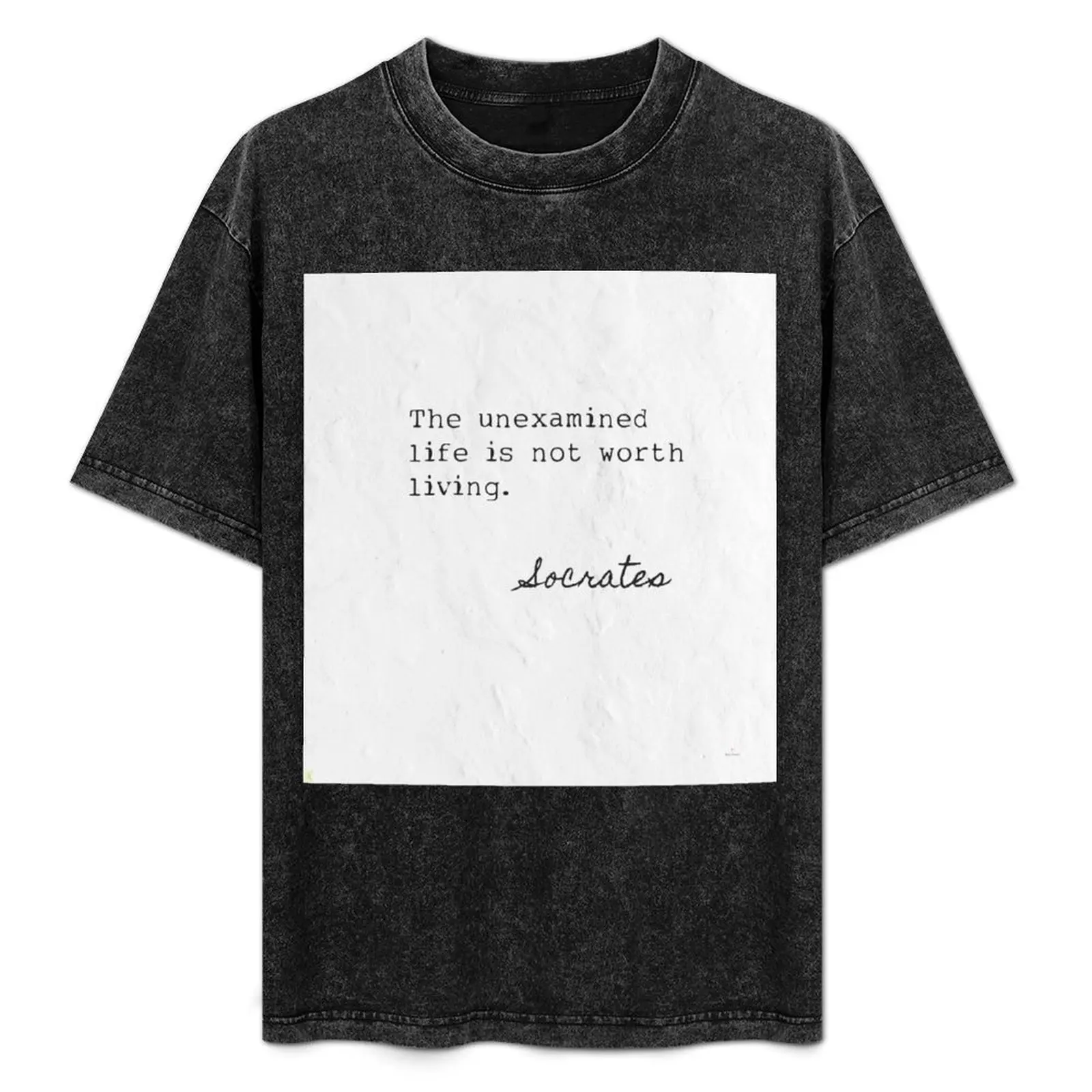 

The unexamined life is not worth living. Socrates T-Shirt customizeds oversize t-shirts man outfits for men