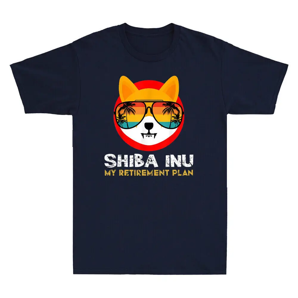 

Shiba Inu Is My Retirement Plan Funny Shiba Inu Vintage Men's T-Shirt Tee