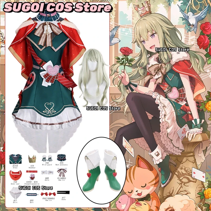 

Project Sekai Colorful Stage Kusanagi Nene Cosplay Costumes Christmas Lolita Princess Dress Party Disguise for Adult Women