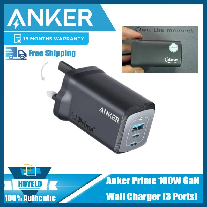 Anker Prime Anker GaN 100W マルチポート充電器プラグ TypeC 急速充電