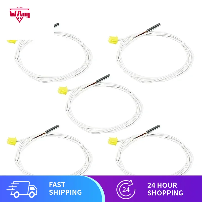 2PCS Original FLSUN V400 Delta 3D Printer Thermistor TemPerature Sensor Wire Parts White Line FOR Aluminum Block Extruder