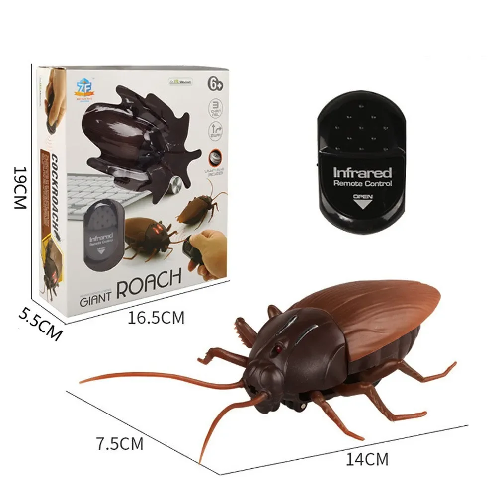 Halloween Gift Simulation Insect Series Electric Reptile Model Remote Control Cockroach Mouse Caterpillar Trick Toy