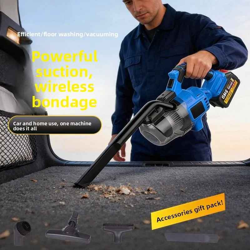 Utility Super Strong Suction Lithium Battery Car Dust Collector Vacuum Convenient Vacuum Cleaner Household Industrial Vacuum