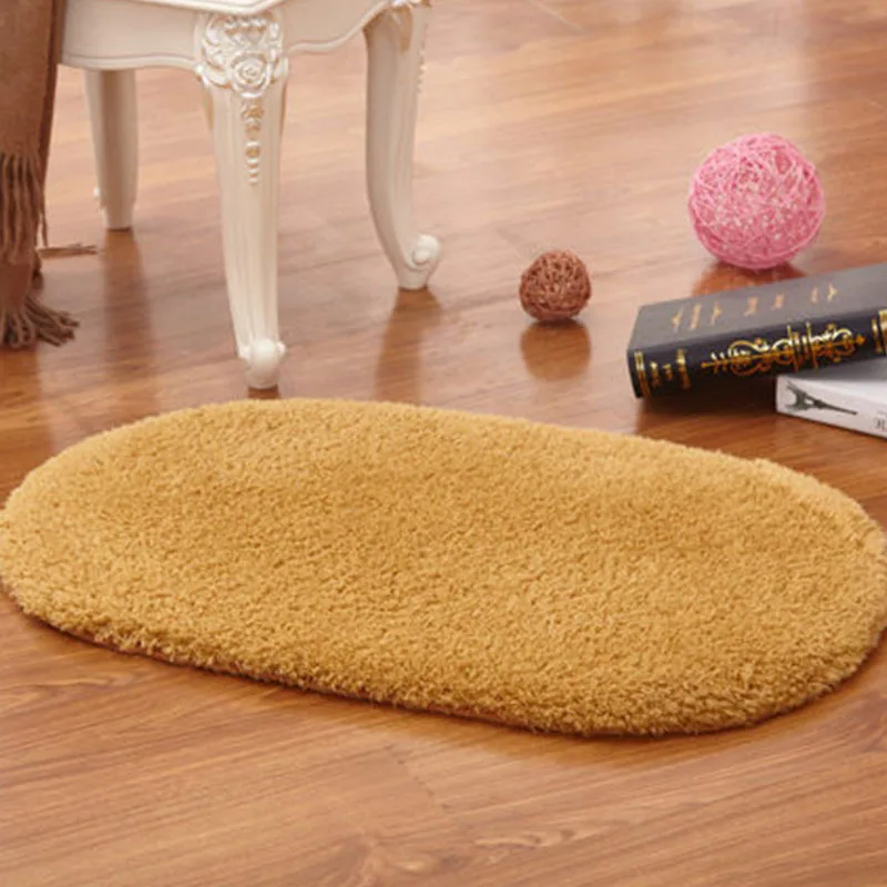 Soft Water Absorption Bath Mats Non slip Bathroom Carpets Memory Foam Bath Rug Solid Color Rectangle Toilet Floor Doorway Mats