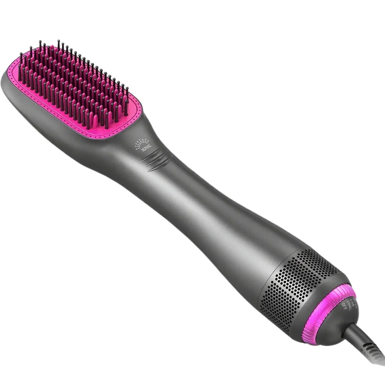 

2026 New electric hair dryer with negative ion straightening comb, hot air comb, hair blow dryer, curling iron