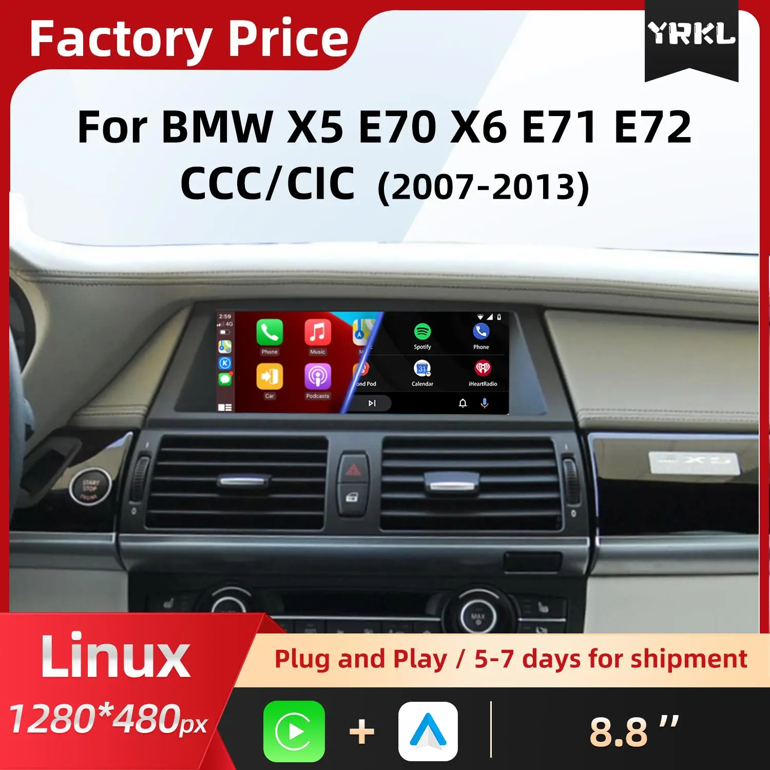 For Bmw X5 E70 X6 E…