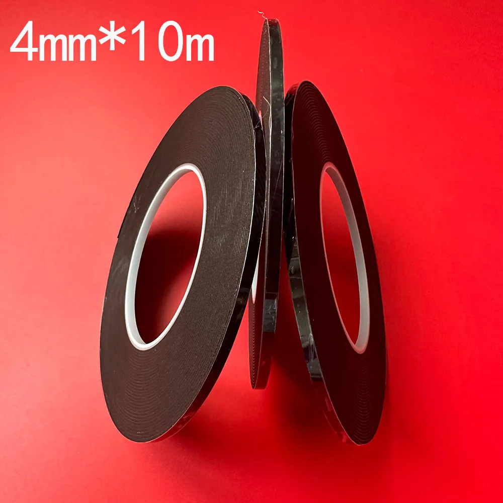 

1/3PCS 10M 4mm double-sided adhesive foam tape LCD screen frameless TV frameless curved display phone repair adhesive