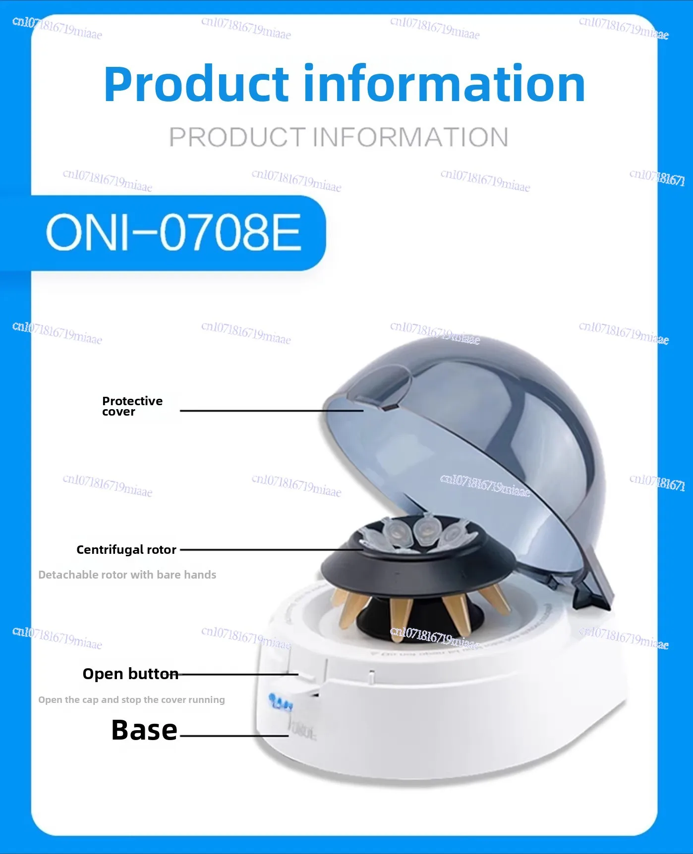 Laboratory Mini Centrifuge Small High Speed Cell Separator