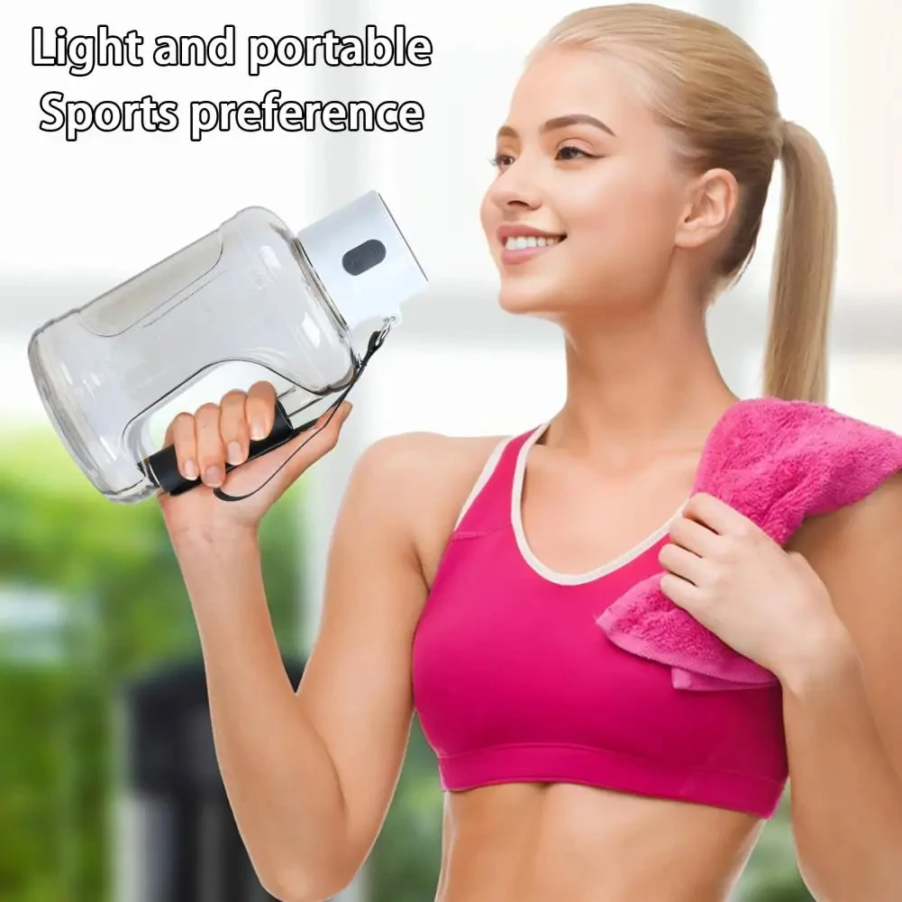 1.5l Sport Waterstof Waterfles 1800Mah Oplaadbare Spe + Pem Waterstof Water Generator Handgreep Moleculaire Waterstof Water Cup