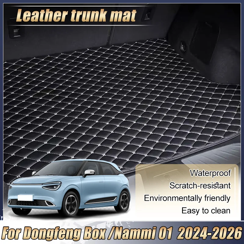 

Коврик в багажник из кожи для Dongfeng Box Nammi 01 2024 2025 2026, защита от грязи, легко чистится, специальные автомобильные аксессуары