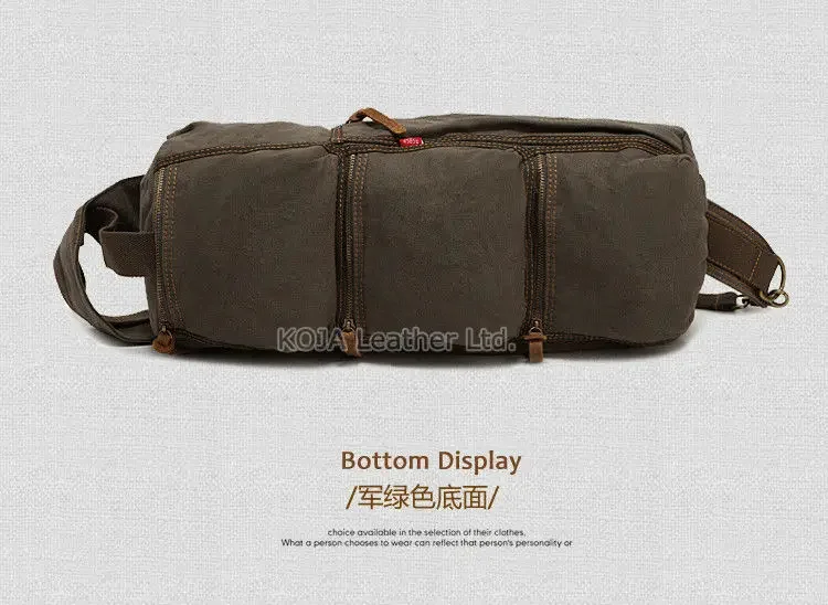 Unisex Canvas Militar Travel Bag, Bolsa de Ombro Casual, Messenger Bag, Homens e Mulheres, Moda, M2011