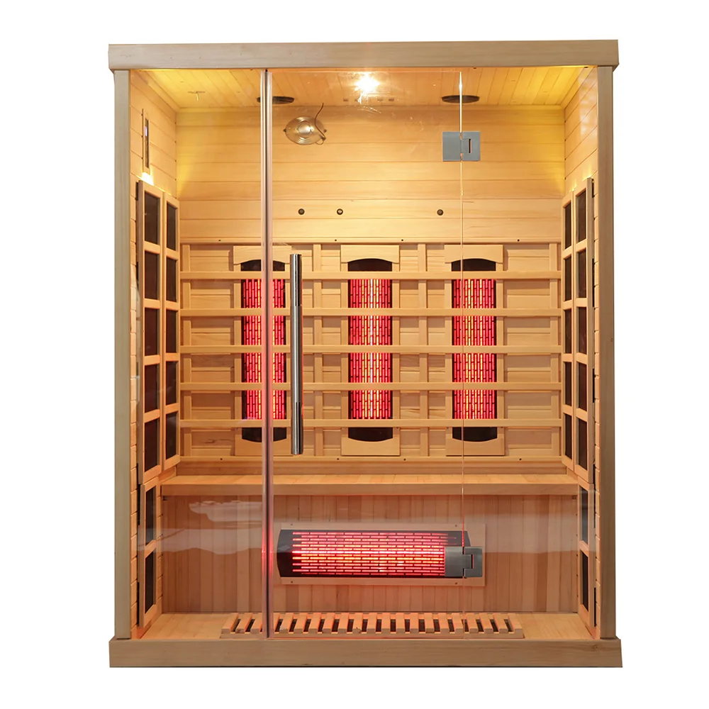 Luxury Far Infrared Sauna and Steam Combined Room Indoor Outdoor Dry and Wet Steam Room Customized