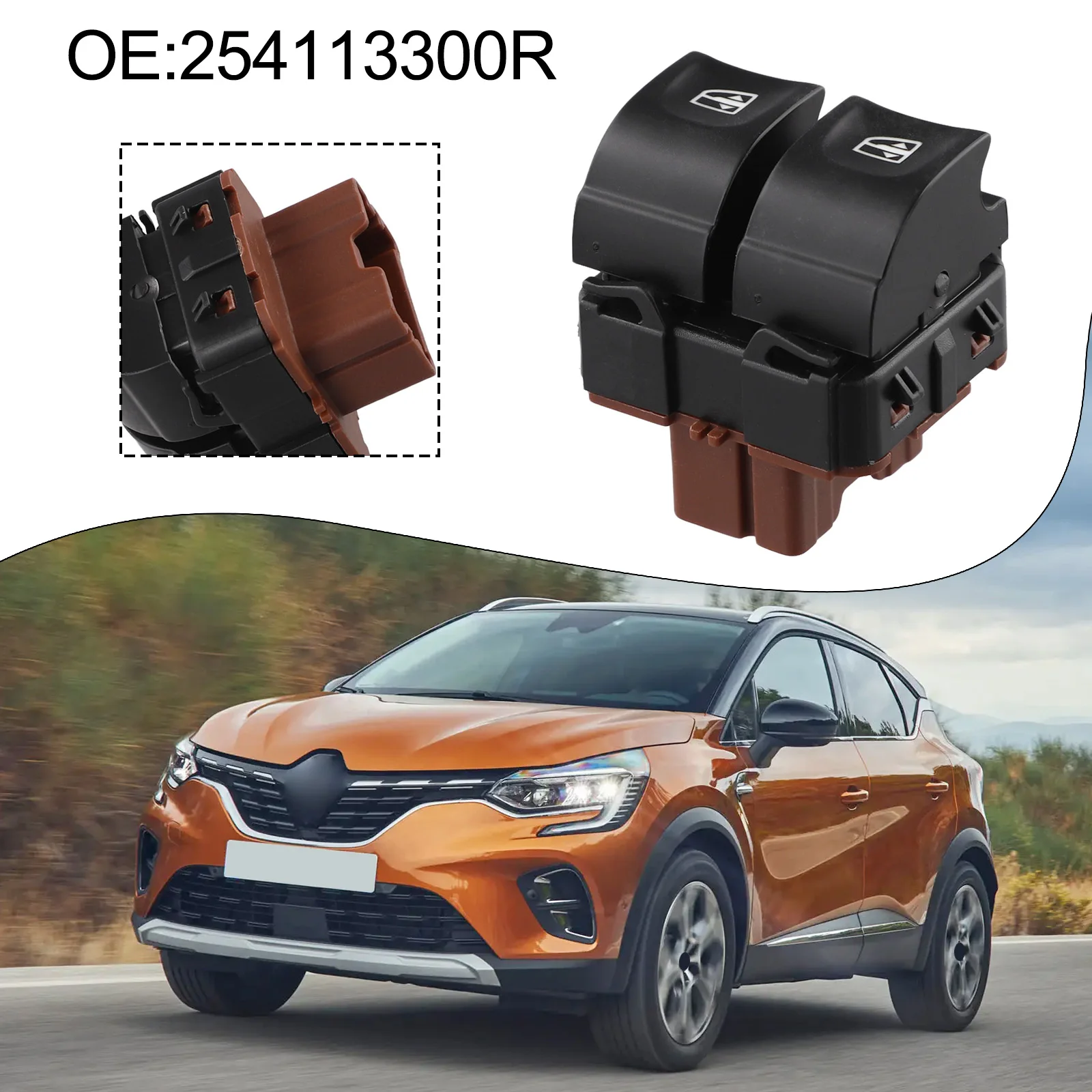 

Car Power Window Switch 254113300R Switch Power Window Switch Easy To Use Functionality Automotive Accessories