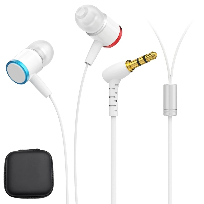 1 Set In Ear Earphones for Q 3 Enjoy 3D Sound Quality with Storage Bag