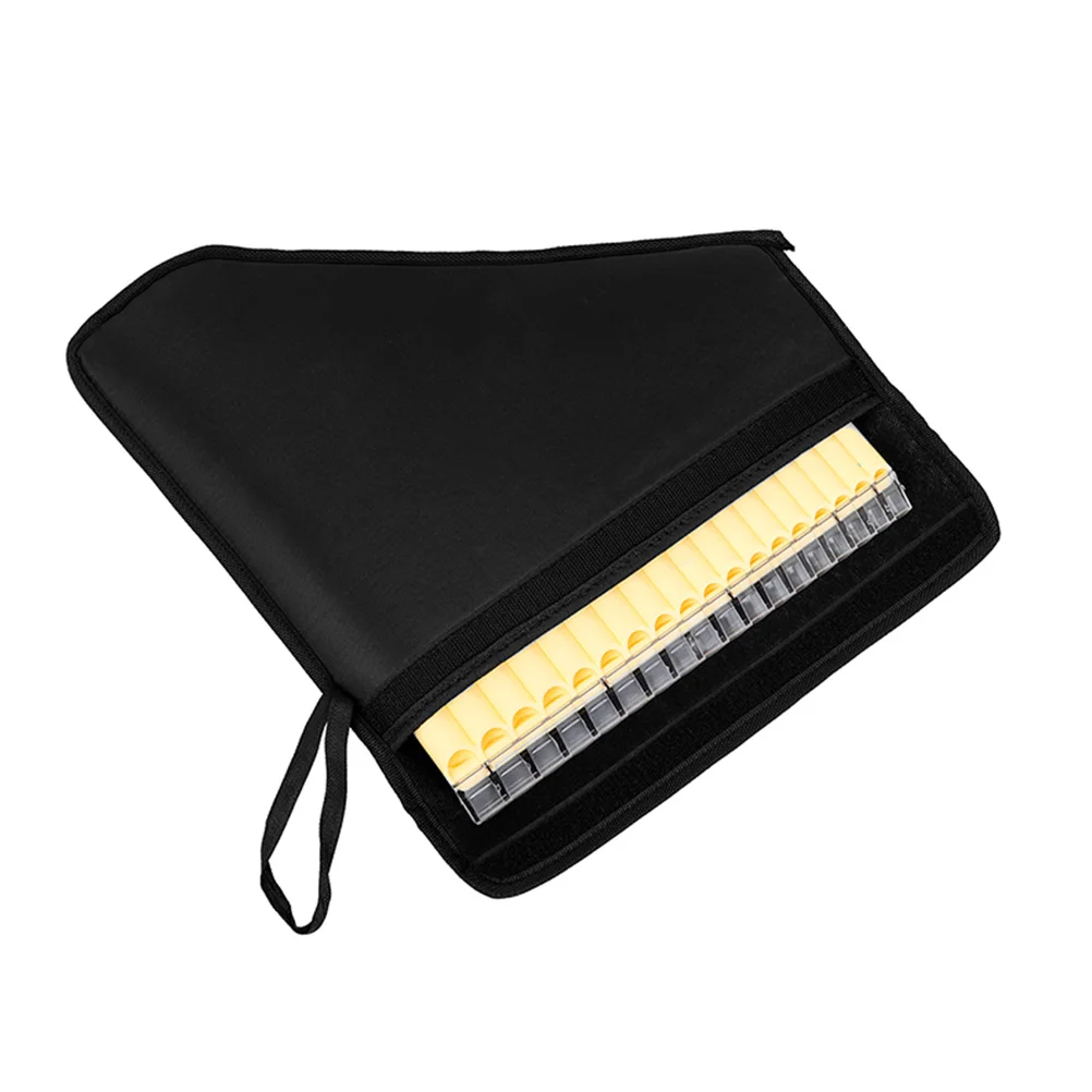 

16 Pipes Pan Flute C Key Musical Instrument for Beginners Kids Easy to Learn Play Portable Storage Bag Included