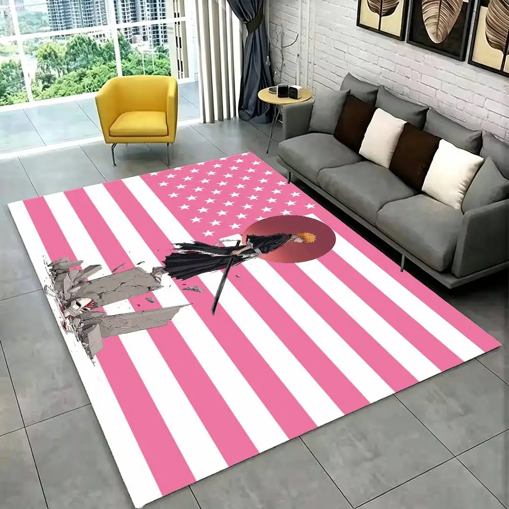 BLEACH-S I-Ichigo Kurosaki Floor Mat Bathroom Absorbent Mat Rugs Simple Door Dirt-resistant Mat Home Kitchen Mat