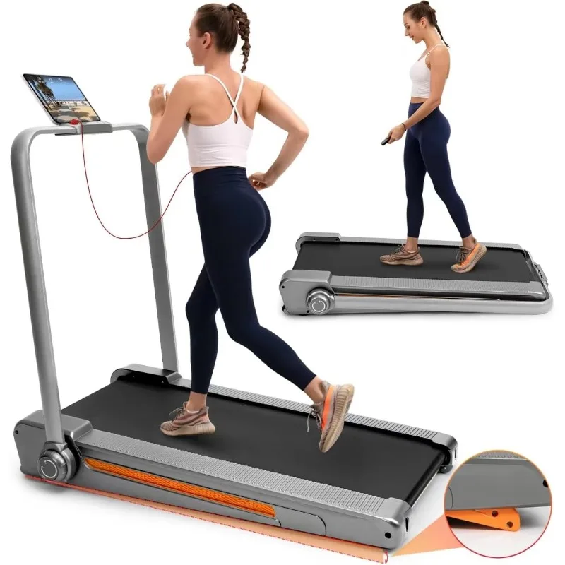 

2 in 1 Foldable Treadmill with incline,Walking Pad Treadmil for Home Office,Under Desk Treadmill 2.5HP, 330 LBS Weight Capacity