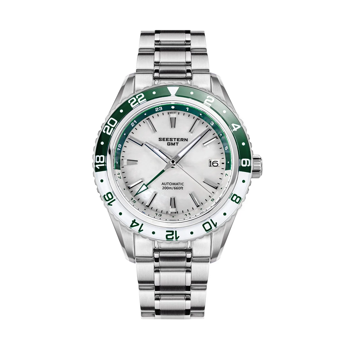 SEESTERN メンズ オブ ウォッチ オフィス GMT 自動 NH34 ムーブメント 