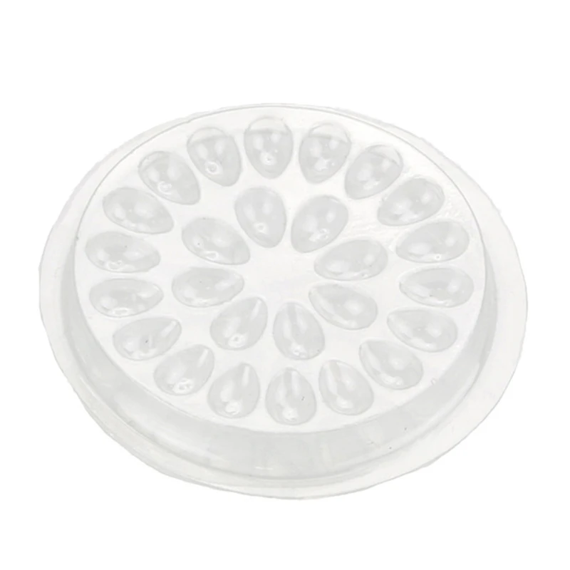 Plastic Flower False Eyelashes Extension Holder Eyelashes Pallet Pads