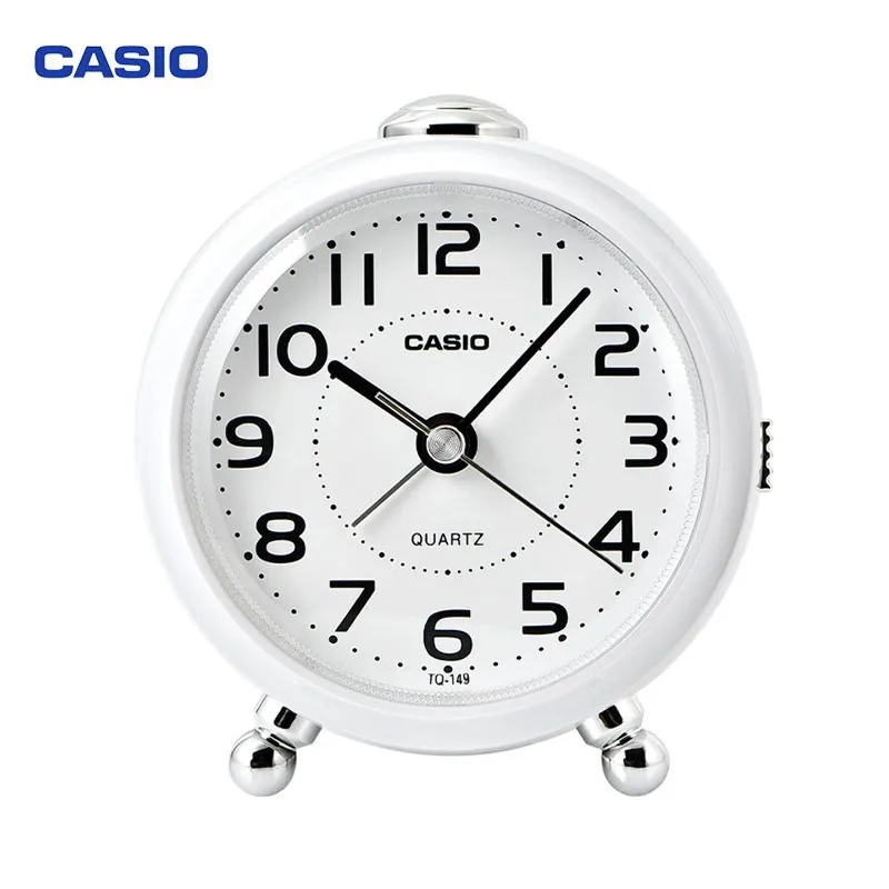 CASIO TQ-149-7PF Creative Fashion Bedside Alarm Clock Simple Bedroom Night Light Clock For Student Children Daily Use