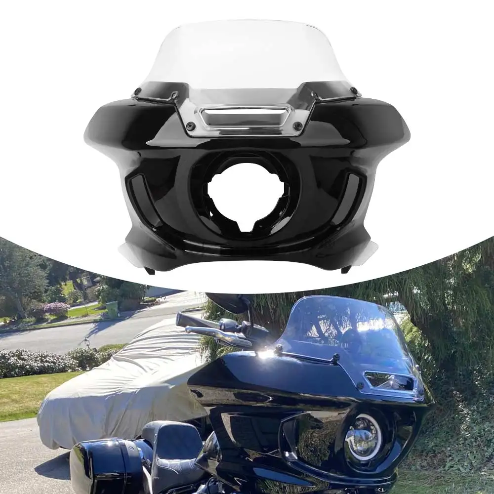 

Front Headlight Fairings Windshield Windscreen Motorcycle Accessories For Harley Softail Low Rider ST Street Bob FXLR 2018-2024