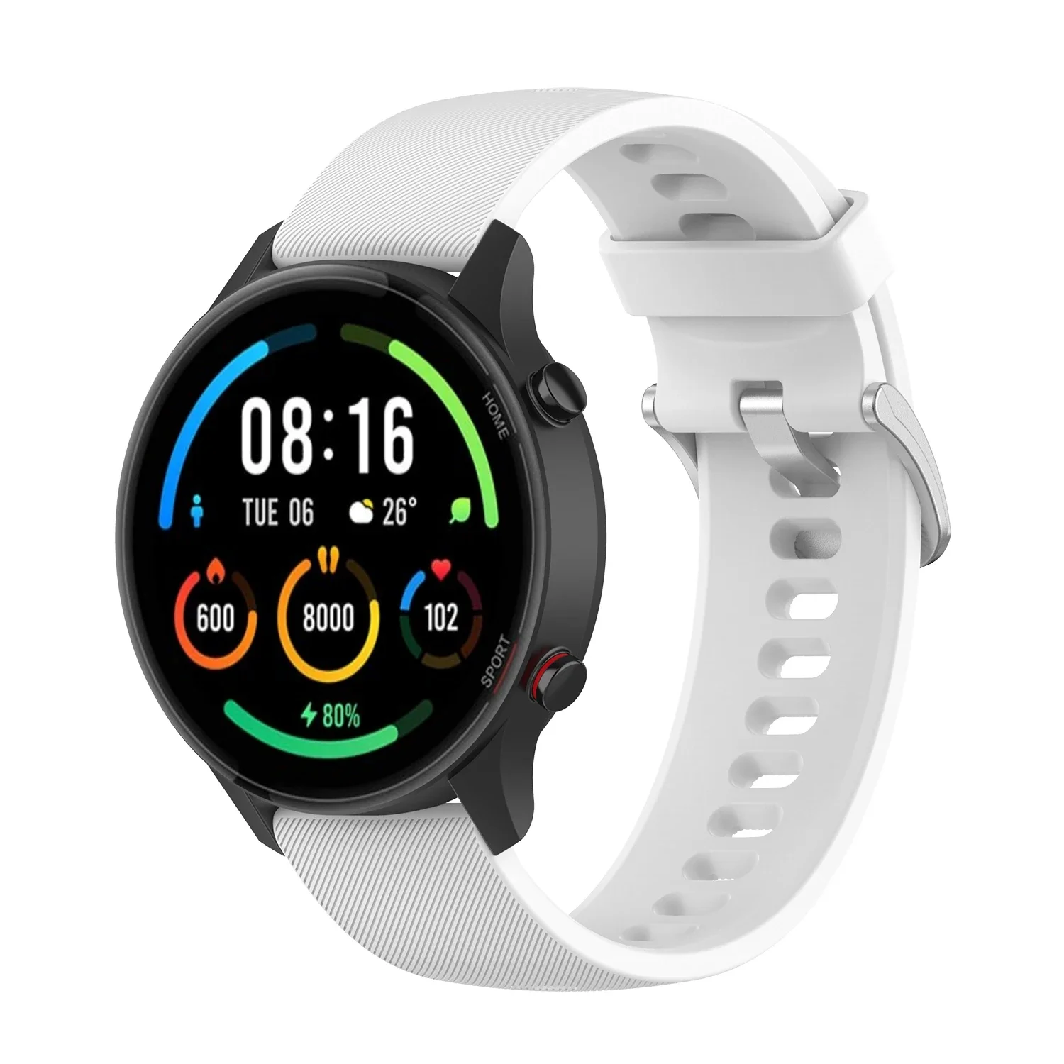 สายซิลิโคนสำหรับนาฬิกาอัจฉริยะ KW66 yamay SW022/imilab สำหรับ Xiaomi Watch Color Sport Color 2