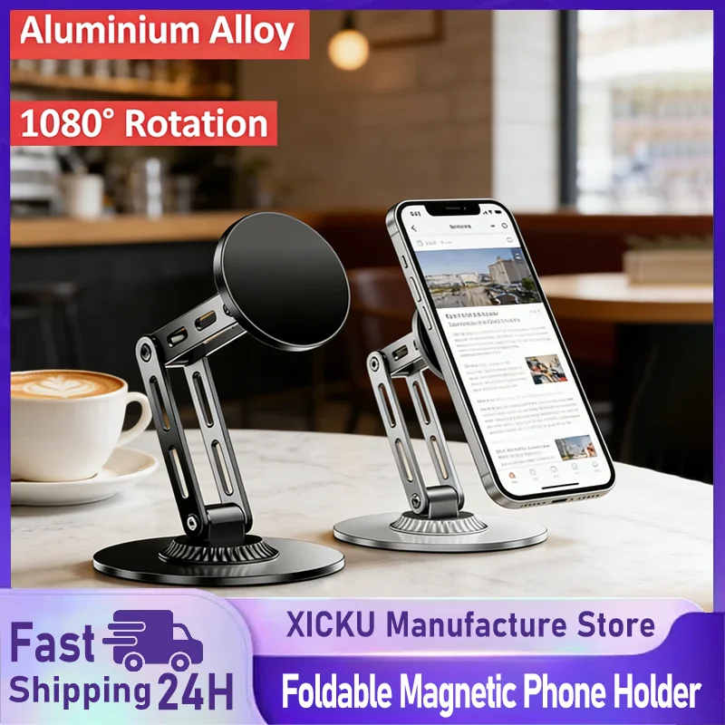 

Магнитный держатель для телефона на стол и в автомобиль, крепление для смартфона, GPS-навигатора, мобильного телефона, подставка для iPhone 17, Samsung, Xiaomi