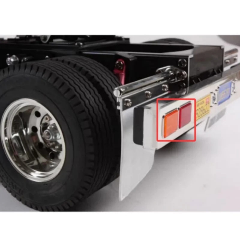 JUWUBA Model For 1/14 Tamiya Tow Truck Trailer Tail Light Flatbed Container Light Sheet Square Light Mega Model rc accessories