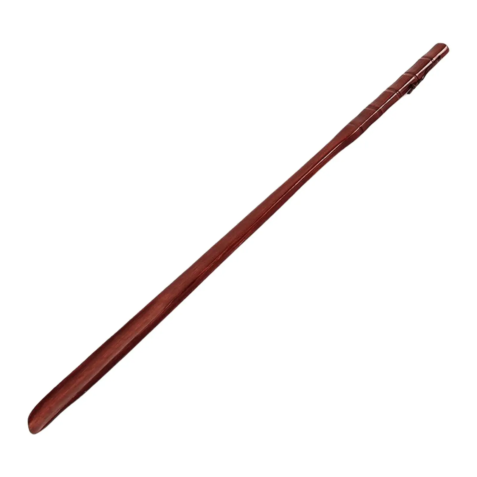 27 Inch Extended Wooden Shoehorn Comfortable Grip Shoes Helper Shoe Sock Remover for Elderly Kids Adults