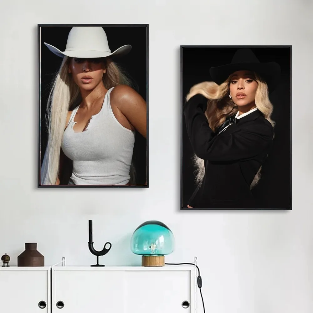 1pc Beyonce Super Music Singer Star Poster Poster Art Print Bar Living Room Furniture Decor