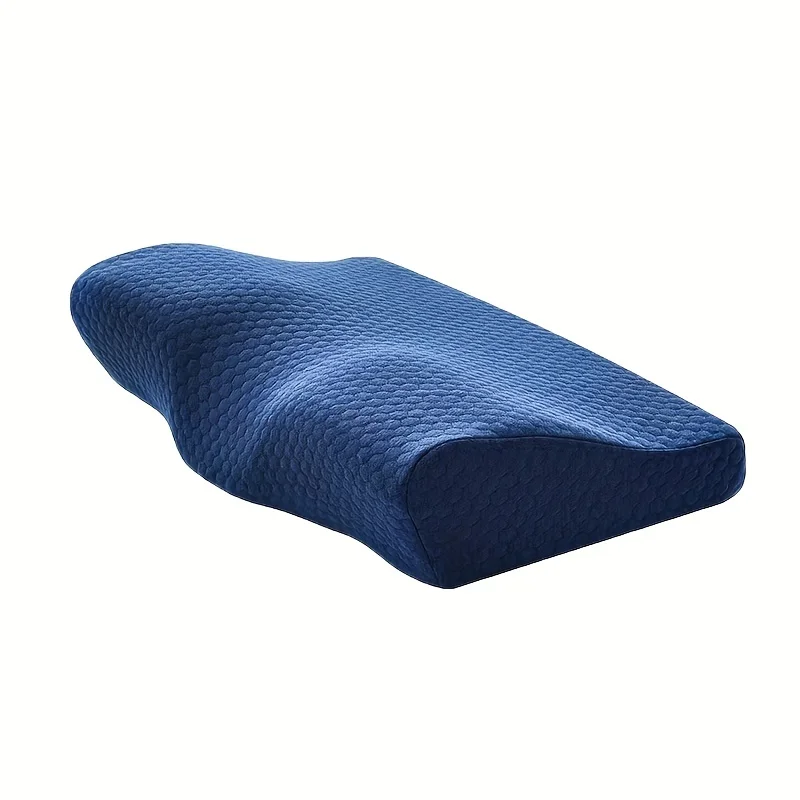 Butterfly Shape Memory Foam Pillow Slow Rebound Contour Neck Support for Side Sleepers - Cervical Pillow Deep Sleep Comfort