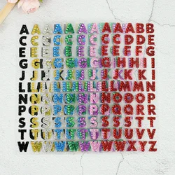 1/3Pcs Glitter A-Z Alphabet Letters Sticker Scrapbooking Stationery School Supplies Black/Gold/Silver/Red/Blue/Pink/Purple/Green