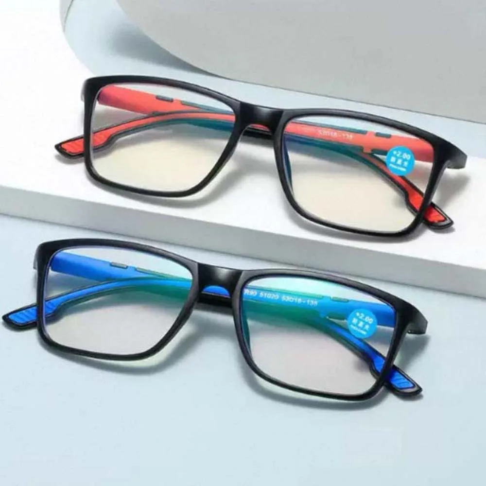 

3pcs Office Alloy Elderly Reading Eyewears TR Costume Accessory Unisex Presbyopic Glasses Decorative PC Anti Blu-ray Glasses Men