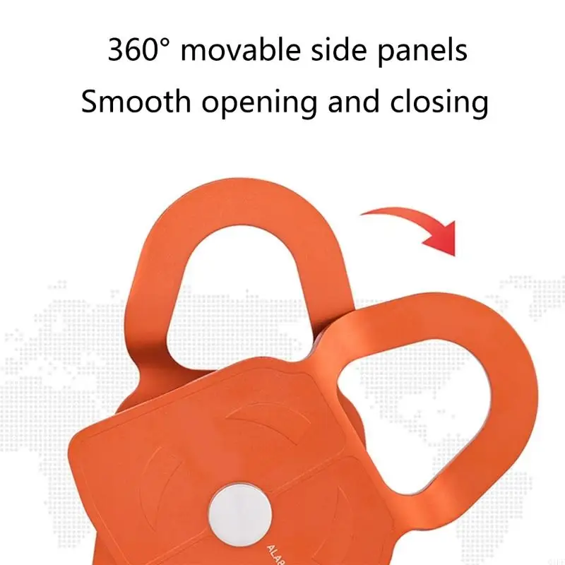 

Corrosions Resistant Aluminum Climbing Pulley Outdoor Tool for Professional Climbers and Outdoor Enthusiasts